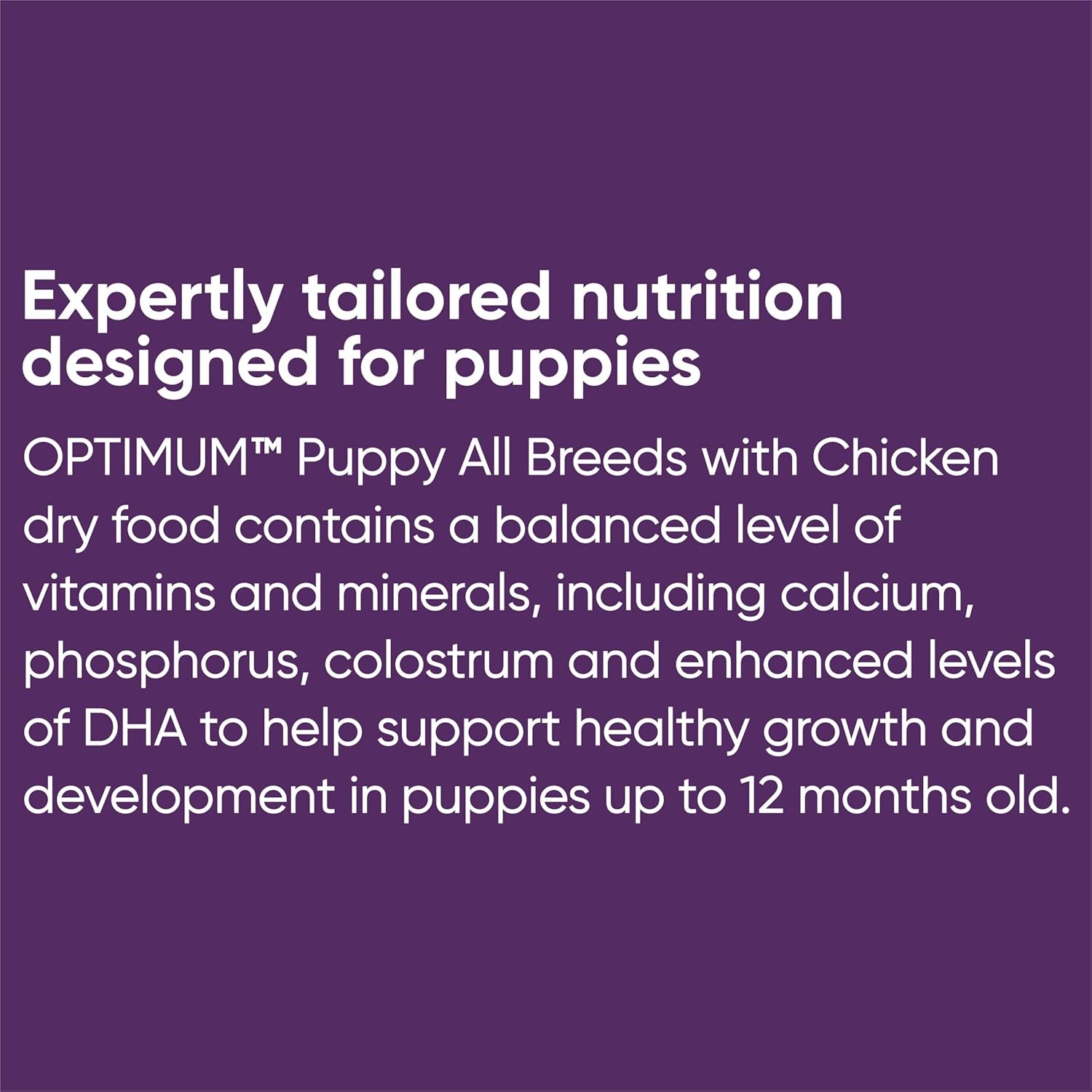 Puppy All Breed Dry Dog Food with Chicken 3Kg Bag, 4 Pack